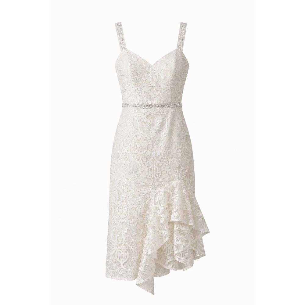 Two Sisters The Label Creamy White Lace Dress Bridal Shower Wedding Guest -  S/4